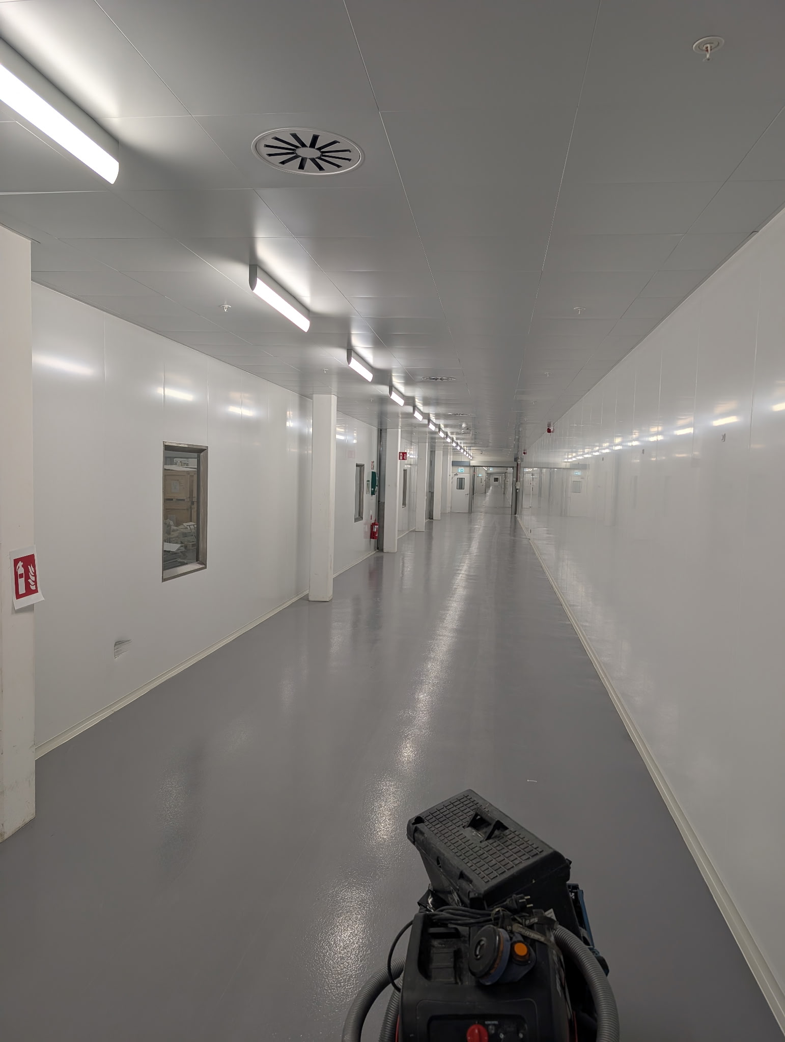 Industrigolv efter renovering